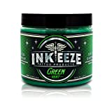 INK-EEZE Green Tattoo Ointment for Artists and Aftercare, Essential Oils, Vegan, Cruelty Free, Made in USA, Lavender, 16oz