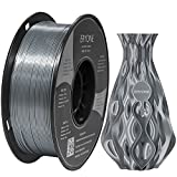 ERYONE Ultra Silk PLA Filament for 3D Printer, 1.75mm, Tolerance: 0.03mm, 1kg (2.2LBS)/Spool, Silver