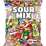 Candy Mix - Sour Bulk Candy- Bulk Candy - Individually Wrapped Candy - Assorted Candy - Party Candy for Kids - Fun Size Candy - 4 Pounds