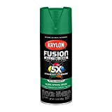 Krylon K02724007 Fusion All-In-One Spray Paint for Indoor/Outdoor Use, Gloss Spring Grass Green