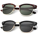 Unisex Polarized Retro Classic Trendy Stylish Sunglasses for Men Women Driving Sun glasses: 100% UV Blocking