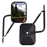 JUSTTOP Mirrors Doors Off, Side View Mirrors for Jeep Wrangler CJ YJ TJ JK JL & UnlimitedQuicker Install Door Hinge Mirror for Safe Doors Off Driving, Car Exterior Accessories- 2Pack