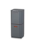 Joseph Joseph Intelligent Totem Compact 40-Litre Waste Separation & Recycling Unit-Graphite, 40 Liter/10.6 Gallon