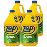 Zep High Traffic Floor Polish - 1 Gallon (Case of 4) ZUHTFF128 - Pro Formula, Long Lasting Shine