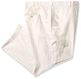Perry Ellis Men's Big-Tall Suit Pant, Natural Linen, 44x30