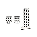 Foot Pedal Pads Covers,MoreChioce Stainless Steel Gas Brake Pedal Cover Car Accessories Replacement Accelerator Pedal Covers Fit for Mazda DJ/DL BM/BN GJ/GL CX-3 CX-4 CX-5 CX-9,Manual Transmission