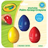 Crayola My First Palm Grip Crayons, 3ct, Coloring for Toddlers