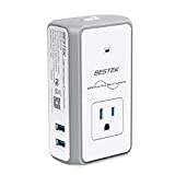 BESTEK Voltage Converter 220v to 110v, 150W Power Converter Adapter Combo, Travel Adapter Worldwide, Converter 110v to 220v 4.2A Dual Smart USB UK/AU/US/EU Worldwide Plug