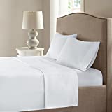 Comfort Spaces Coolmax Moisture Wicking Sheet Set Super Soft, Fade Resistant, 16" Deep Pocket, All Around Elastic - Warm Weather Cooling Sheets For Night Sweats, King, White 4 Piece