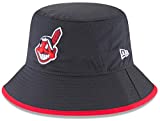 New Era Authentic MLB 2019 Clubhouse Collection Bucket Hat Stretch Fit : One Size Fit Most (Cleveland Indians) Blue