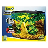 Tetra Crescent aquarium Kit 5 Gallons, Curved-Front Tank With LEDs