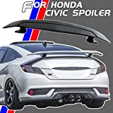 Auraroad Rear Spoiler Universal for Cars GT Style Sporty Trunk Lid Rear Wing Spoiler Compatible with Honda Civic Sedan 10th Gen, 46Inch JDM Style Car Trunk Wing (Glossy Black)