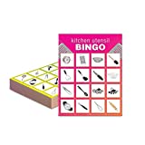 Family Consumer Sciences Games Resources | Kitchen Utensil Bingo | Set of 30  8  x 11 Laminated Bingo Cards