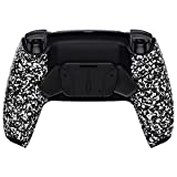 eXtremeRate Textured White Programable RISE4 Remap Kit for PS5 Controller BDM 010 & BDM 020, Upgrade Board & Redesigned Back Shell & 4 Back Buttons for PS5 Controller - Controller NOT Included