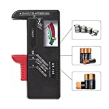 RED SHIELD Universal Battery Tester, Accurate and Portable Battery Checker for AA AAA C D 9V 1.5V and Button Cell Batteries