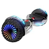 Gotrax NOVA PRO Hoverboard with LED 6.5" Offroad Tires, Music Speaker and 6.2mph & 5 Miles, UL2272 Certified, Dual 200W Motor and 93.6Wh Battery All Terrain Self Balancing Scooters for Kids Adults