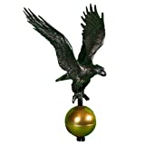 Montague Metal Products Swedish Iron Flagpole Eagle, 12-Inch