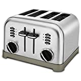 Cuisinart 4 Slice Toaster Oven, Brushed Stainless, CPT-180P1