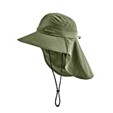 MISSION Sun Defender Cooling Hat- Instant Cooling Technology. Wide Brim. UPF 50 Sun Protection. Soft, Lightweight Fabric (Bronze Green)