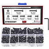 DYWISHKEY 360 Pieces M3 x 6mm/8mm/10mm/12mm/16mm/20mm, 12.9 Grade Alloy Steel Hex Socket Head Cap Bolts Screws Nuts Kit with Hex Wrench
