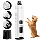 McKuk Dog Nail Grinder with 3 LED Light,Upgraded 2-Speed Electric Cat Nail Clipper Powerful Painless Paws Grooming & Smoothing for Small/Medium Large Dogs & Cats