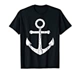 Vintage Boat Anchor T Shirt Nautical Sailing Mens, Boys Gift