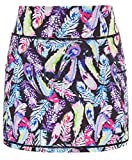 JACK SMITH Plus Size Skorts Skirts for Women with Pockets Casual Golf Tennis Athletic Skorts Skirts Active Shorts(XL,Feather Print#)