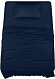 Utopia Bedding Twin Bed Sheets Set - 3 Piece Bedding - Brushed Microfiber - Shrinkage and Fade Resistant - Easy Care (Twin, Navy)