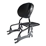 XFMT Black 14" Backrest Sissy Bar Luggage Rack For Indian Chief Classic Vintage 2014-2018 Dark Horse 2016-2018