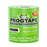 FROGTAPE 240661 Multi-Surface Painter's Tape with PAINTBLOCK, Medium Adhesion, 1.88 Inches x 60 Yards, Green, 3 Rolls