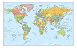 Rand McNally Signature Edition World Wall Map  Laminated Rolled