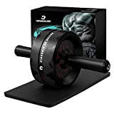 Vinsguir Ab Roller Wheel, Abs Workout Equipment for Abdominal & Core Strength Training, Exercise Wheels for Home Gym Fitness, Ab Machine with Knee Pad Accessories