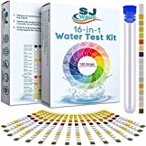 16 in 1 Drinking Water Test Kit |High Sensitivity Test Strips detect pH, Hardness, Chlorine, Lead, Iron, Copper, Nitrate, Nitrite | Home Water Purity Test Strips for Aquarium, Pool, Well & Tap Water