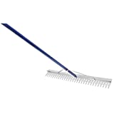 Extreme Max 3005.4095 36" Commercial-Grade Screening Rake for Beach and Lawn Care with 66" Handle