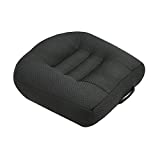 Car Booster Seat Cushion Heightening Height Boost Mat,Breathable Mesh Portable Car Seat Pad Fatigue Relief Suitable for Trucks,Cars,SUVs,Office Chairs,Wheelchairs (Black)