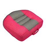 Car Booster Seat for Driver Adult Cushions Heightening Height Boost Mat, Breathable Mesh Portable Adult Car Booster Seat for Short Drivers Ideal for Car, Office, Home (redgray)