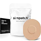 SIMPATCH Universal Adhesive Patch (25-Pack) - Waterproof Adhesive, CGM Patches (Beige)