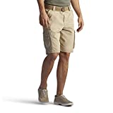 Lee mens Dungarees New Belted Wyoming Cargo Shorts, Buff, 38 US