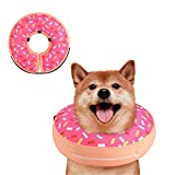 Supet Inflatable Dog Cone Collar for Large Medium Small Dogs, Soft Cone Collar for Dogs Cats, E Collar Dog Neck Donut Dog Cone Alternative After Surgery