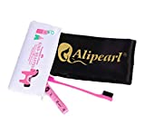 Ali Pearl Silky Edge Styling Scarf Frontal Headband & Edge Brush for Baby Hair & Soft Tape Measure & Cute Makeup Bag Set to Make Perfect Edges