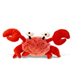 Puzzled Plush Crab Stuffed Animal - Soft Fur Huggable Red Crab Stuffed Toy, Adorable Playtime Plush Toy, Cute Sea Life Cuddle Gifts, Fuzzy Super Soft Plush Doll Animal Toy for Kids & Adults - 12 Inch