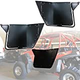 WASTOREEL Black Metal Doors for 2008-2014 Polaris RZR 800 S 800 XP 900 570 Heavy Duty Full Suicide Doors w/Latches, Pair