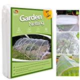 Garden Insect Netting Pest Barrier, Plant Covers 8'x24' Bird Mosquito Insect Bug Barrier Mesh Netting Fruit Tree Netting for Plant Protecting Vegetable Flowers Greenhouse Row Cover Garden Mesh Netting