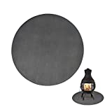 Fireproof Chimineas Mat for Deck,Protection Grill & Patio Fire Pit Pad Hearth Rug, Fireproof Mat, Deck Protector for Wood Burning Fire Pit, Gas Fire Pit, Charcoal Grill (39 Inch)