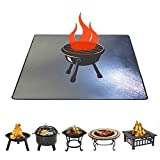 39 Inch Fire Pit Mat, Fireproof Mat, Fire Pit Pad Fire Pit Mat for Grass, Fire Pit Heat Resistant Mat, Fire Mat Fire Pit Deck Protector, Fire Pit Heat Shield for Protecting Your Decks (39x39inch)