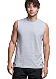 Russell Athletic Men's Soft 100% Cotton Midweight Sleeveless Muscle T-Shirt, Oxford, Large