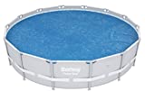 Bestway 14ft Round Above Ground Swimming Pool Solar Heat Cover (Pool Not Included) with Carrying Bag