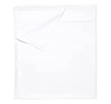 Queen Size Flat Sheet, Soft 100% Cotton Sheet, 400 Thread Count Sateen, Cooling & Breathable Bed Sheets, White Flat Sheet, Queen Sheets, Top Sheets, Single Queen Flat Sheet Only (Bright White)