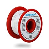 BNTECHGO 18 Gauge Silicone wire spool 50 ft White Flexible 18 AWG Stranded Tinned Copper Wire