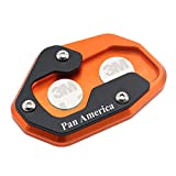 LVOUP New 2021 FOR Harley-Davidson Pan America RA1250 CNC Kickstand Side Stand Enlarge Extension Foot Pad Support PAN AMERICA 1250(orange) LVOUP-0105